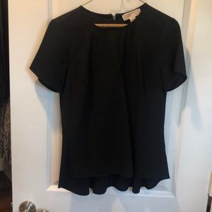 MK black blouse! Peplum detail!